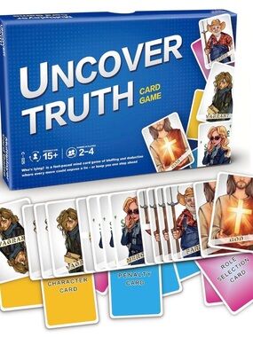 Uncover Truth Card Game - Blue